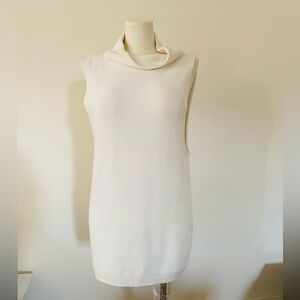 Free People Ivory tunic sweater top or dress. New condition, Large